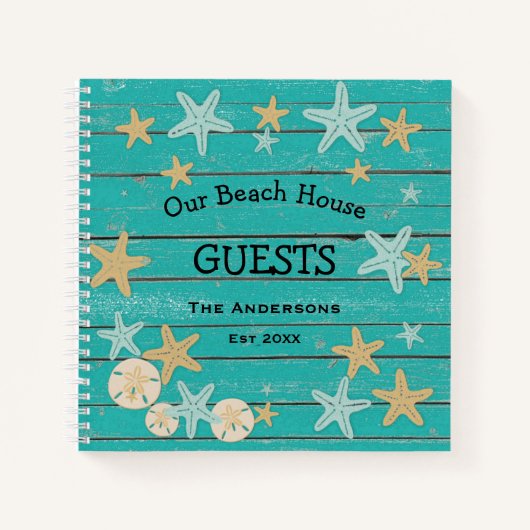 strand- en staarten notitieboek (Voorkant)