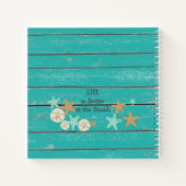 strand- en staarten notitieboek (Achterkant)