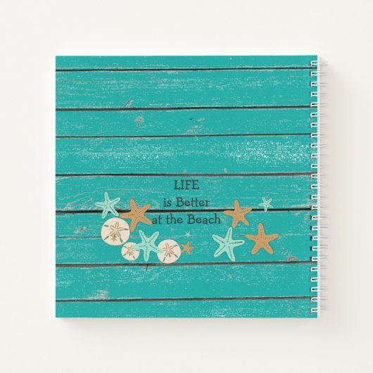 strand- en staarten notitieboek (Achterkant)