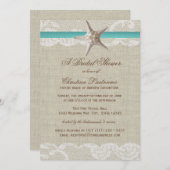  strand en Starfish Vrijgezellenfeest Kaart (Voorkant / Achterkant)