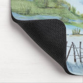 strand en waterverf van kinderen muismat (Hoek)