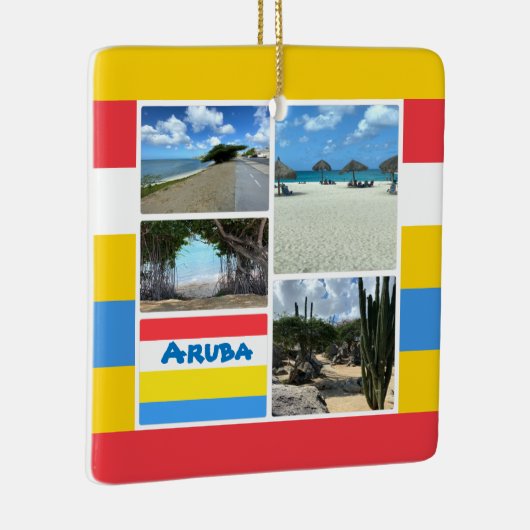 Strand en woestijn Aruba Keramisch Ornament (Rechts)