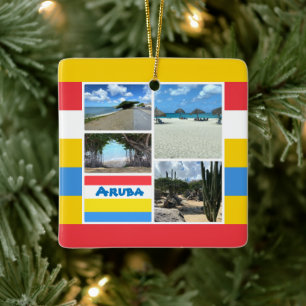 Strand en woestijn Aruba Keramisch Ornament