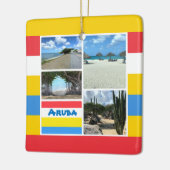 Strand en woestijn Aruba Keramisch Ornament (Links)