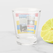 Strand en woestijn Aruba Shot Glas (Achterkant)