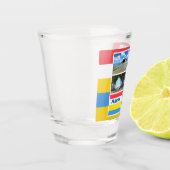 Strand en woestijn Aruba Shot Glas (Links)