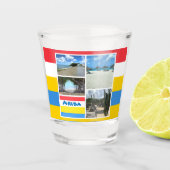 Strand en woestijn Aruba Shot Glas (Voorkant)