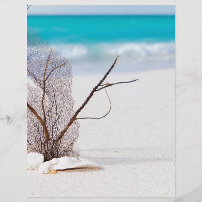 strand- en zee-concept strand schoonheid blauwe ka (Voorkant)