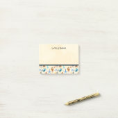 Strand en Zee leven thema patroon Post-it® Notes (Op bureau)