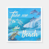 strand- en zeebioschilders servet (Voorkant)