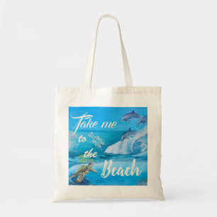 strand- en zeebioschilders tote bag