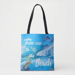 strand- en zeebioschilders tote bag