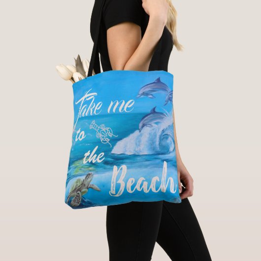 strand- en zeebioschilders tote bag (Dichtbij)