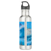 strand- en zeebioschilders waterfles (Achterkant)