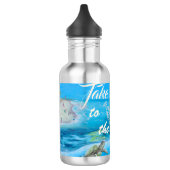 strand- en zeebioschilders waterfles  (Links)
