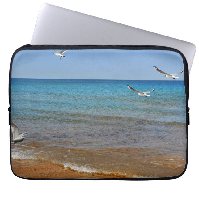 strand en zeegarren laptop sleeve (Voorkant)