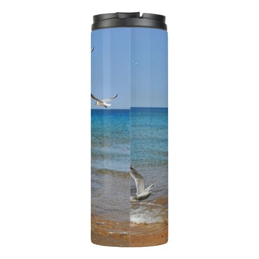 strand en zeegarren thermosbeker (Achterkant)