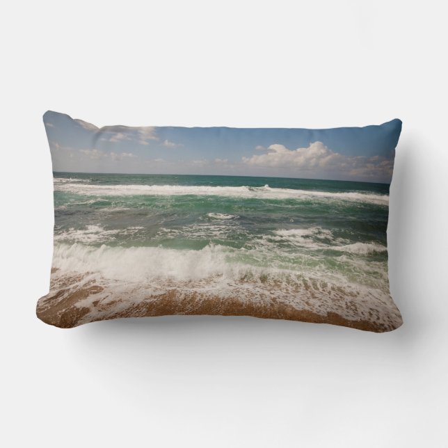 Strand En Zeelandschap Kussen (Voorkant)