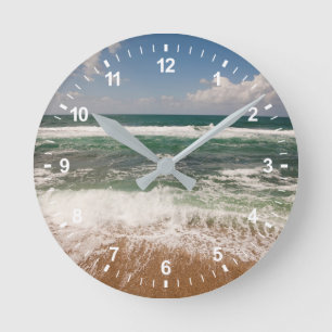 Strand En Zeelandschap Ronde Klok