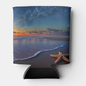 Strand en Zeester Zee Koozie (Voorkant)