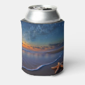 Strand en Zeester Zee Koozie (Blikje Achterkant)