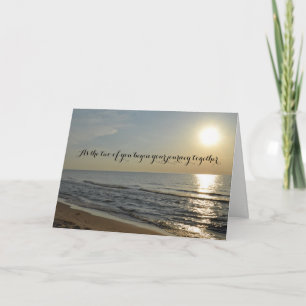 Strand en zon bruiloft Kaart