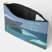 Strand Essentials Tropisch Blauwe Oceaan Zeegezich Etui (Open)