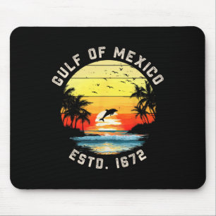 strand Est 1672 Retro zon Mannen vrouwen Golf Muismat
