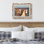 Strand Familie Vakantie Foto Familienaam en Jaar Canvas Afdruk (Insitu (Slaapkamer))