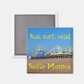 Strand Ferris Wheel Santa Monica, California Pier Magneet (Voorkant / Achterkant)