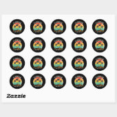 Strand Florida roept en moet gaan Funny Zomer Ronde Sticker (Vel)