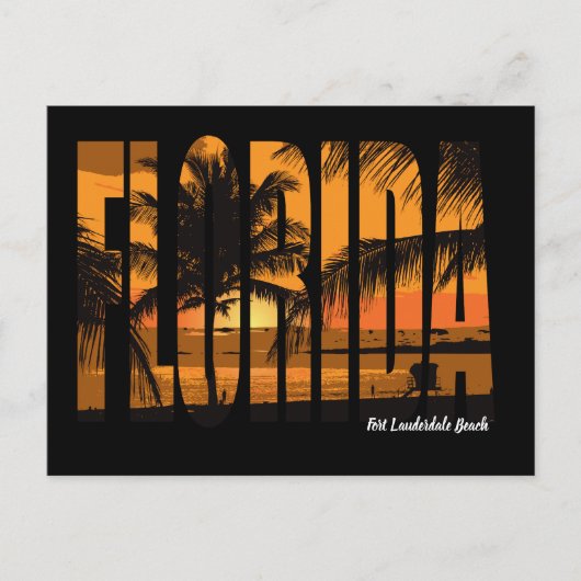 strand Fort Lauderdale Briefkaart (Voorkant)