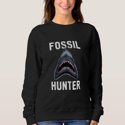 Strand Fossil Hunter Shark Teeth Collector Trui (Voorkant)