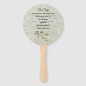 Strand foto bruiloft feest handwaaier (Achterkant)