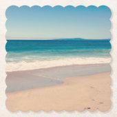 Strand Foto Oceaan Blauw Schilderachtig Kartonnen Onderzetters (Voorkant)