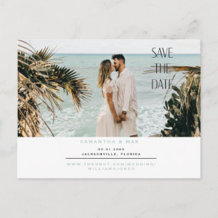 Strand Foto Save the Date Ansichtkaart Briefkaart