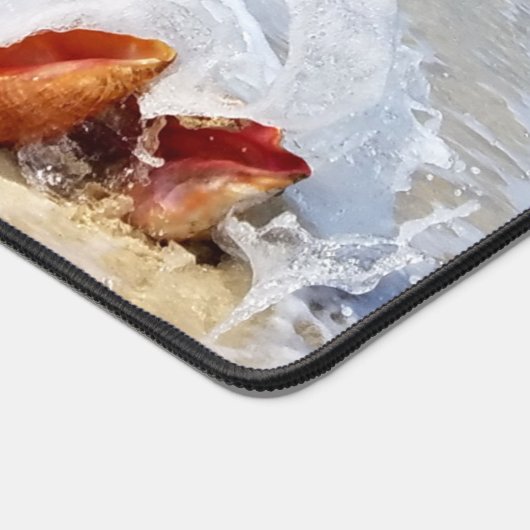 Strand Foto STRAND ALSJEBLIEFT Gezegde Custom Bureaumat (Hoek)