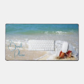 Strand Foto STRAND ALSJEBLIEFT Gezegde Custom Bureaumat (Keyboard & Muis)