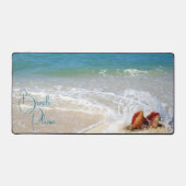 Strand Foto STRAND ALSJEBLIEFT Gezegde Custom Bureaumat (Voorkant)