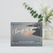 Strand Foto Verandering van plannen Uitgestelde br Briefkaart (Staand voorkant)