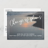 Strand Foto Verandering van plannen Uitgestelde br Briefkaart (Voorkant / Achterkant)