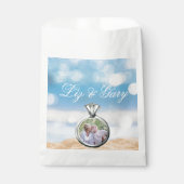 Strand Fotobruiloft Bestemming Bedankzakje (Voorkant)