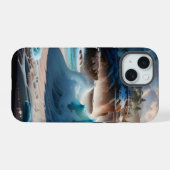 Strand Front Ocean Waves Landschap 1 iPhone 15 Case (Achterkant horizontaal)
