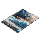 Strand Front Ocean Waves Landschap 1 Notitieboek (Linkerzijde)