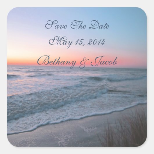 Strand Front Uitzicht Envelope Seals / Stickers (Voorkant)