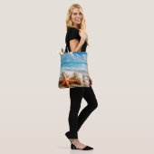 Strand Geïnspireerde Boodschappentas Tote Bag (Op model)