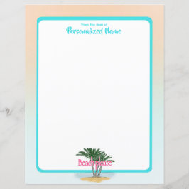 Strand Gelieve te omzoomd Ongelijnd Papierblad