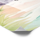 Strand gelofte vernieuwing feest welkom teken post poster (Hoek)