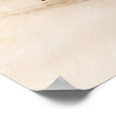 Strand gelofte vernieuwing feest welkom teken post poster (Hoek)