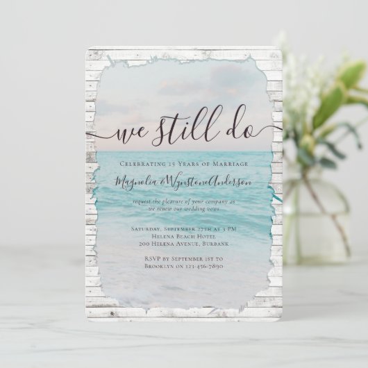 Strand Gelofte Vernieuwing We doen nog steeds brui Kaart (Staand voorkant)